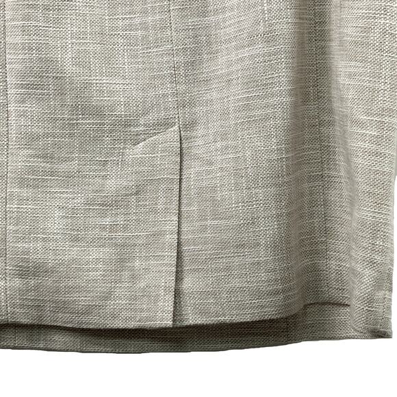 Talbots Ivory Sleeveless Tweed Sheath Dress Size 12 Beige Taupe Back Zip - Picture 8 of 11